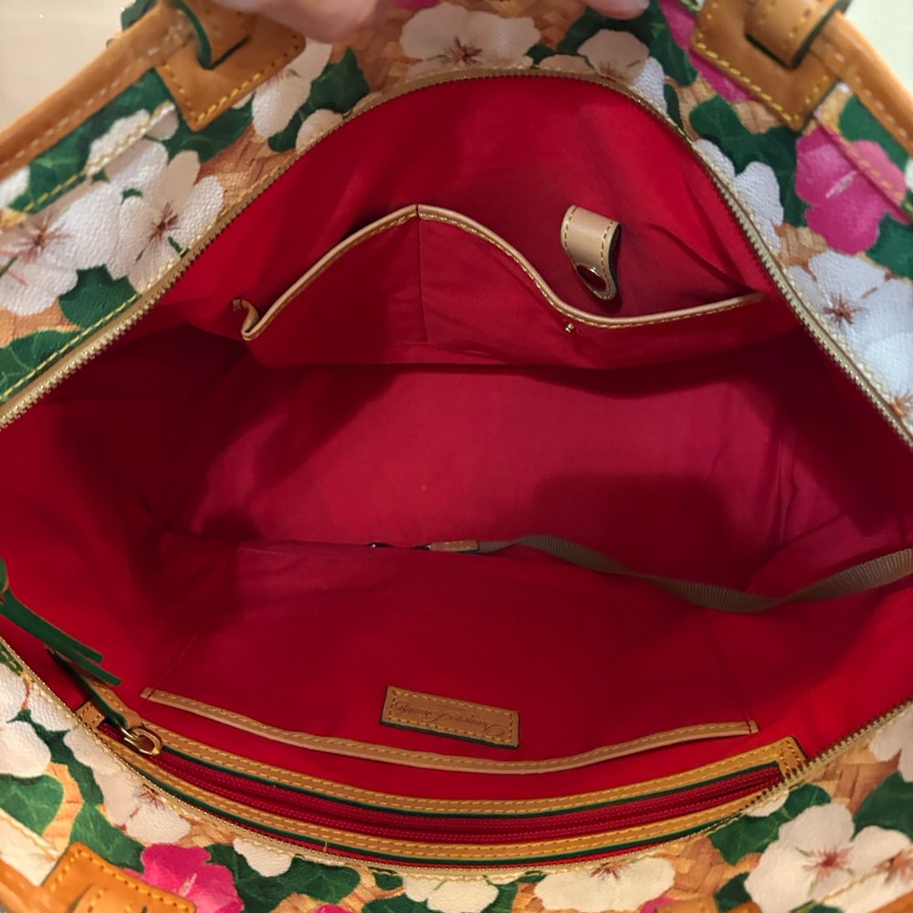 Dooney & Bourke Floral Tote - Pink, Green, and White - Picture 9 of 15